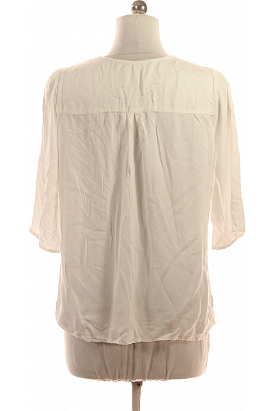 TAIFUN Dámská halenka s 3/4 rukávem a výstřihem do V bílá Vel. XL | TAIFUN | obrázek 3