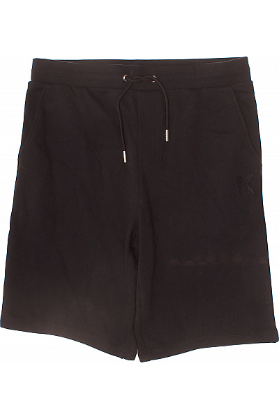 Karl Lagerfeld Pánské Bavlněné Kraťasy černé Volnočasové S Kapsami Vel. L