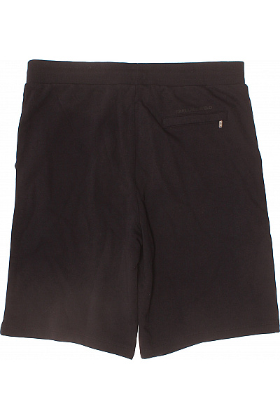 Karl Lagerfeld Pánské bavlněné kraťasy černé volnočasové s kapsami Vel. L | Karl Lagerfeld | obrázek 2