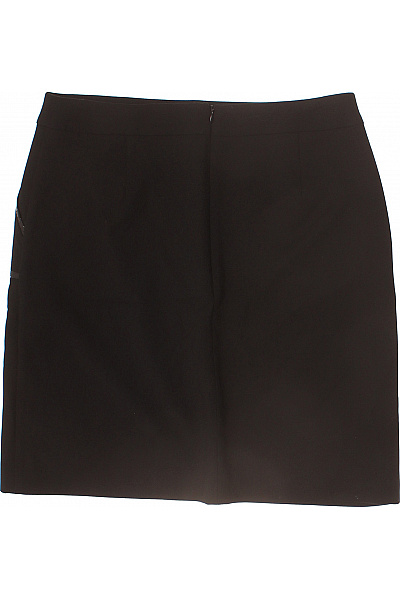 s.OLIVER Černá pouzdrová mini sukně polyuretanová elegantní s kapsami Vel. 38 | s.OLIVER | obrázek 3