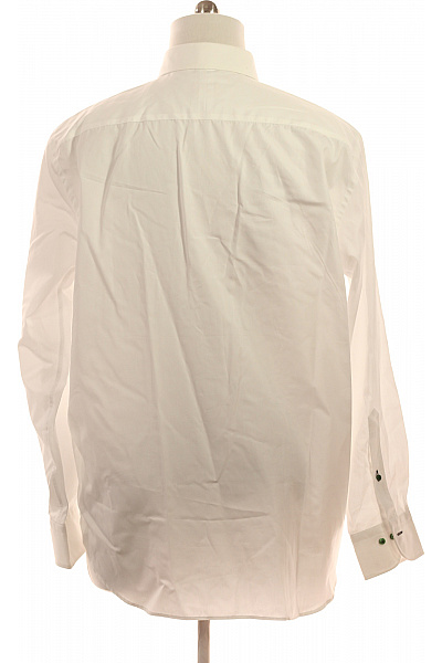 DU4 Pánská bílá košile s dlouhým rukávem elegantní business Velikost 46 | DU4 | obrázek 2