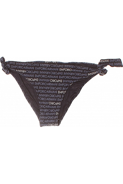 ARMANI Dámské plavkové kalhotky trojúhelníkové na zavazování černé Vel. EU L | ARMANI | obrázek 2
