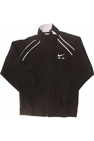 Nike dětská černá nylonová bunda s logem Velikost 137/147 | Nike | obrázek 2