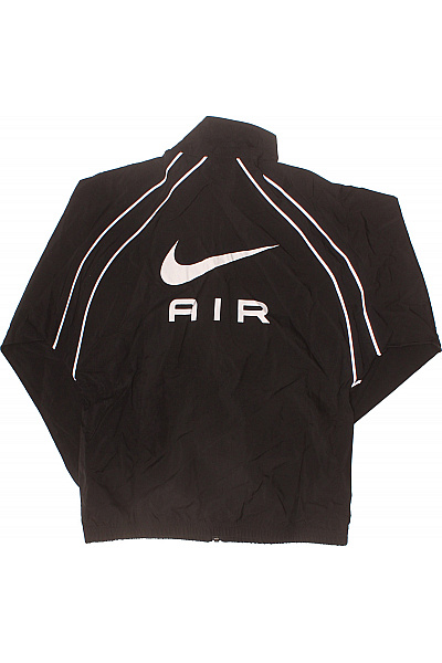 Nike dětská černá nylonová bunda s logem Velikost 137/147 | Nike | obrázek 3