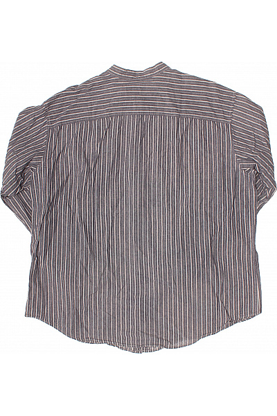 LAWRENCE GREY Pánská košile pruhovaná bez límečku ležérní bavlna Velikost xxxl | LAWRENCE GREY | obrázek 2