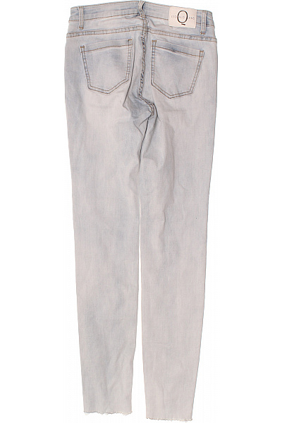 EsQualo Dámské bavlněné džíny světle modré skinny vyšívané palmy letní Vel. US 6 | EsQualo | obrázek 2