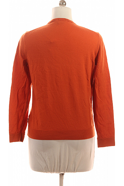 Dámský oranžový tenký lehký basic pulovr dlouhý rukáv Vel. M | Unimoda | obrázek 3