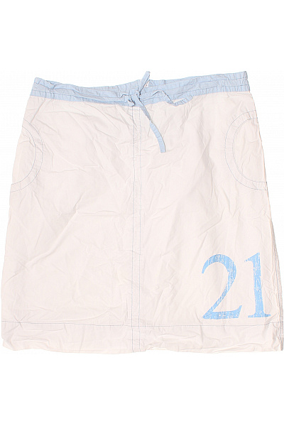 River Woods Bílá bavlněná mini sukně s potiskem a kapsami Vel. 42 | River Woods | obrázek 2