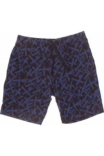 schiesser Pánské bavlněné kraťasy modré s potiskem volnočasové Velikost L | schiesser | obrázek 2