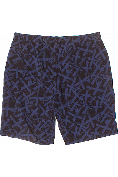 schiesser Pánské bavlněné kraťasy modré s potiskem volnočasové Velikost L | schiesser | obrázek 3
