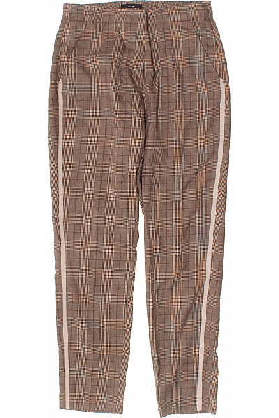 OPUS Dámské kostkované polyesterové kalhoty s lampasem volné ležérní Velikost EU 36 | OPUS | obrázek 2