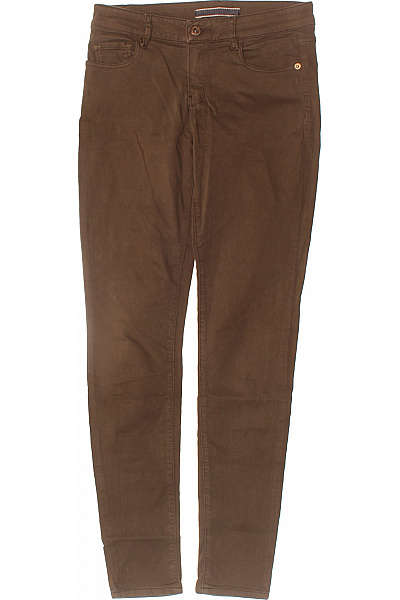 Massimo Dutti Dámské Hnědé Strečové Skinny Džíny Slim Fit Vel. 36