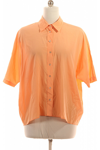 Van Laack Hedvábné Dámské Košile S Krátkým Rukávem Oversized Volná Letní Vel. 42