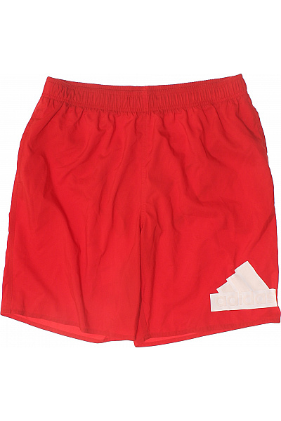 ADIDAS pánské červené sportovní kraťasy s gumou v pase Vel. S | ADIDAS | obrázek 2