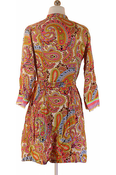 marella Dámské šaty s dlouhým rukávem a páskem boho barevné Velikost 36 | marella | obrázek 2