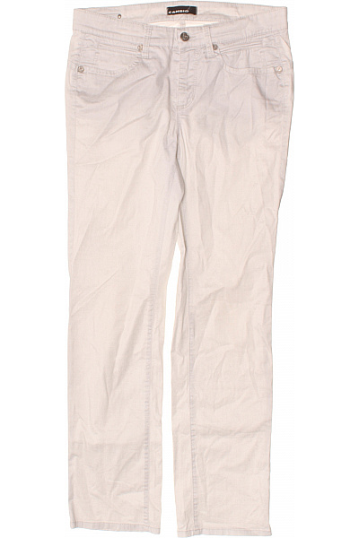 CAMBIO Dámské bavlněné kalhoty volnočasové rovné béžové Vel. 38 | CAMBIO | obrázek 2