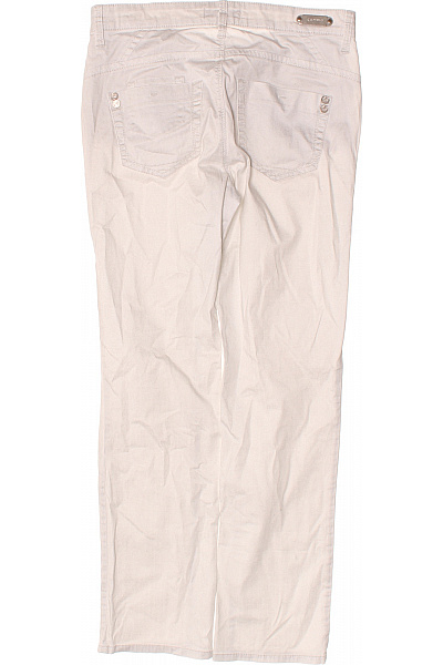 CAMBIO Dámské bavlněné kalhoty volnočasové rovné béžové Vel. 38 | CAMBIO | obrázek 3