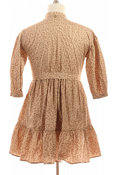 TWINSET Dámské šaty s krátkým rukávem a páskem zvířecí vzor béžové volnočasové Vel. 44 | TWINSET | obrázek 3