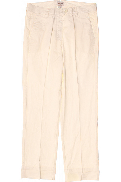 Woolrich Bílé Bavlněné Volnočasové Kalhoty S Kapsami Rovné Vel. 27