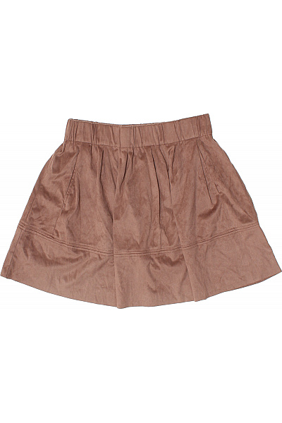 moves Dámská polyesterová hnědá nabíraná mini skater sukně s pružným pasem Velikost 36 | moves | obrázek 2