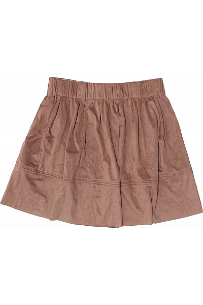 moves Dámská polyesterová hnědá nabíraná mini skater sukně s pružným pasem Velikost 36 | moves | obrázek 3