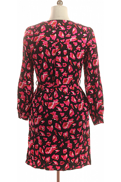 Dámské šaty s dlouhým rukávem zvířecí vzor růžové Velikost L | Unimoda | obrázek 2