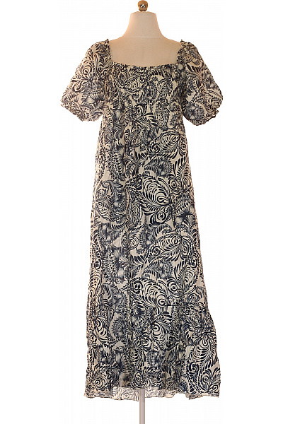 LAWRENCE GREY Dámské šaty S Krátkým Rukávem Květinové Boho Letní Velikost XL