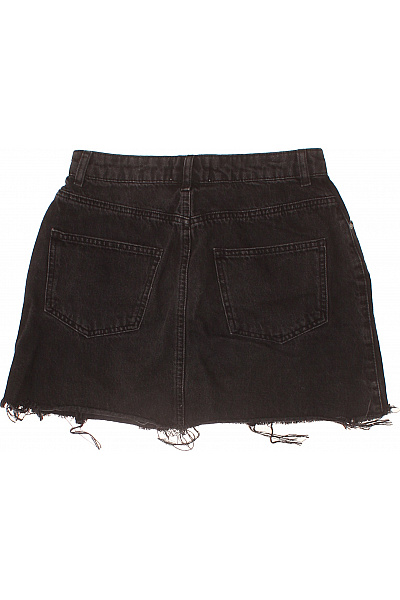 Miss Selfrdige Dámská bavlněná černá mini džínová sukně roztrhaná Velikost 38 | Miss Selfrdige | obrázek 3