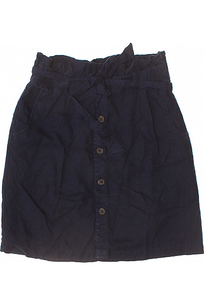 Esprit Tmavě modrá lyocellová áčková sukně s knoflíky a páskem Vel. 30 | Esprit | obrázek 2