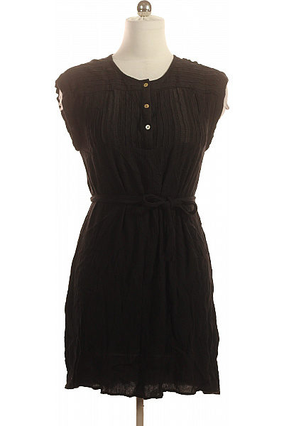 ZERO Dámské šaty Bez Rukávů černé S Páskem Volnočasové Letní Vel. 38