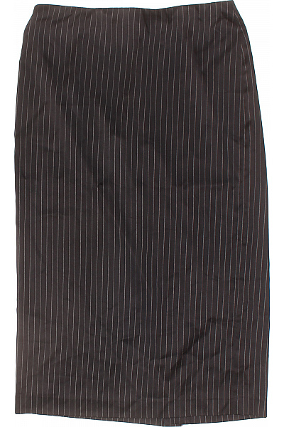 VINCI Dámská černá pruhovaná pouzdrová sukně ke kolenům business elegantní Velikost 8 | VINCI | obrázek 2