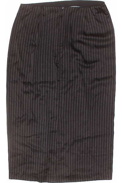VINCI Dámská černá pruhovaná pouzdrová sukně ke kolenům business elegantní Velikost 8 | VINCI | obrázek 3