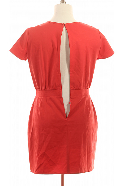 ARMANI Dámské červené šaty s krátkým rukávem a páskem Vel. 50 | ARMANI | obrázek 2