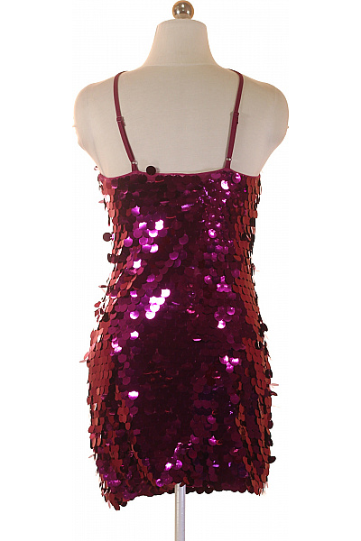 Dámské šaty bez rukávů třpytivé společenské mini Velikost XS | Unimoda | obrázek 2