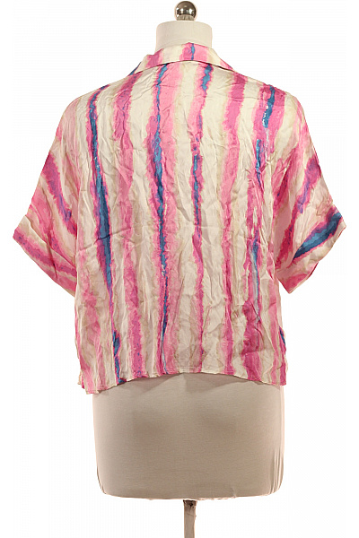 TOM TAILOR Dámská košile krátký rukáv pruhovaná crop ležérní letní Velikost 42 | TOM TAILOR | obrázek 2