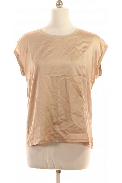 LAWRENCE GREY Dámská halenka bez rukávů saténová béžová elegantní Vel. 38 | LAWRENCE GREY | obrázek 2