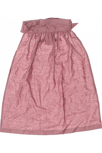limberry Dámská lněná nabíraná sukně maxi růžová průsvitná Vel. 34 | limberry | obrázek 2