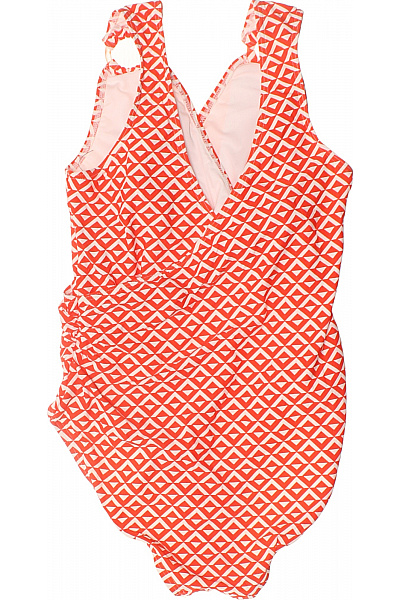 dámské jednodílné plavky oranžové geometrický vzor | Unimoda | obrázek 3