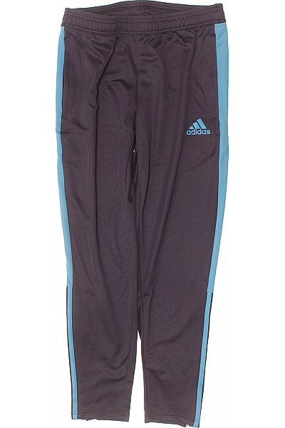 ADIDAS Polyesterové Sportovní Tepláky S Pruhem Na Boku Rovné Na Cvičení Velikost M