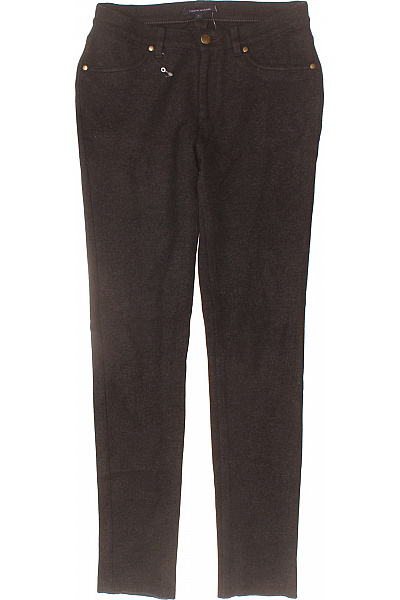 TOMMY HILFIGER Dámské tmavě hnědé úzké strečové kalhoty s kapsami Velikost 6 | TOMMY HILFIGER | obrázek 2