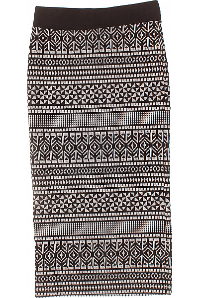 Miss Selfrdige Dámská pouzdrová sukně s potiskem ke kolenům černobílá Vel. 6 | Miss Selfrdige | obrázek 2
