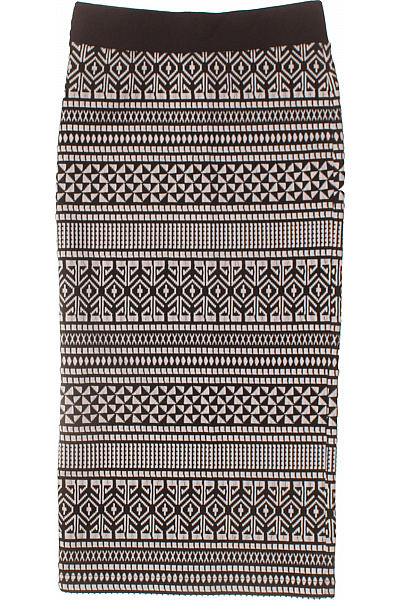 Miss Selfrdige Dámská pouzdrová sukně s potiskem ke kolenům černobílá Vel. 6 | Miss Selfrdige | obrázek 3