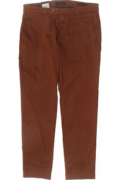 bugatti Pánské bavlněné hnědé chinos volnočasové rovné ležérní s kapsami Velikost 34/30 | bugatti | obrázek 2