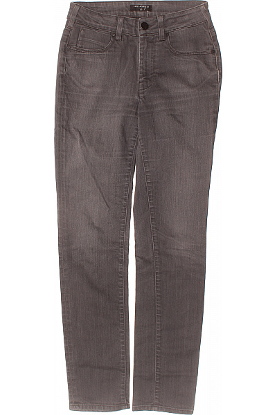 Karl Lagerfeld Dámské Bavlněné šedé Džíny Strečové Skinny S Vysokým Pasem Vel. 29/32