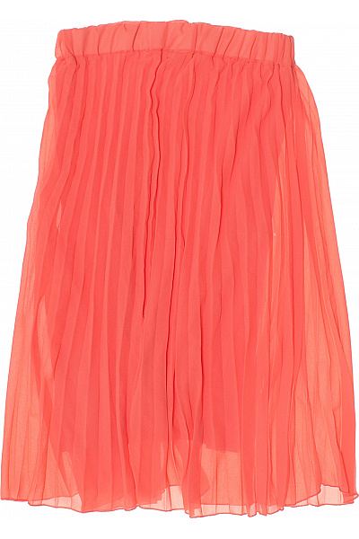 Sublevel Dámská oranžová plisovaná sukně midi splývavá letní Vel. M/L | Sublevel | obrázek 2