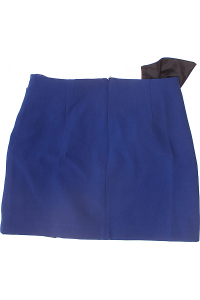 ZARA Dámská modrá mini sukně s mašlí elegantní polyesterová Velikost m | ZARA | obrázek 3