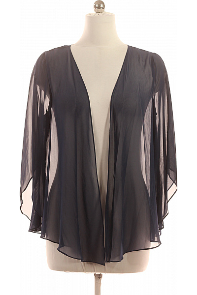 MARINA Dámská halenka modrá dlouhý rukáv elegantní průsvitná | MARINA | obrázek 2