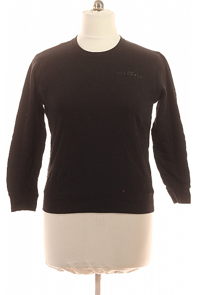 John Richmond dámská černá mikina s dlouhým rukávem jednobarevná bavlněná přes hlavu Vel. L | John Richmond | obrázek 2