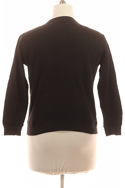 John Richmond dámská černá mikina s dlouhým rukávem jednobarevná bavlněná přes hlavu Vel. L | John Richmond | obrázek 3