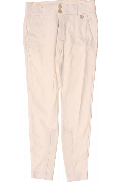 Mos Mosh Dámské bavlněné kalhoty béžové volnočasové rovné s knoflíky Vel. EU 34 | Mos Mosh | obrázek 2